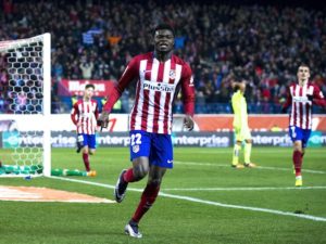 Thomas Partey played in Atletico Madrid 2-0 win over Malaga