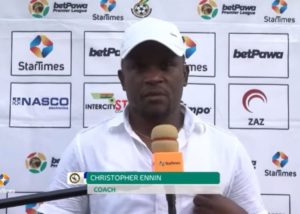 Berekum Chelsea coach Christopher Ennin surprised by Mezack Afriyie performance against Kotoko