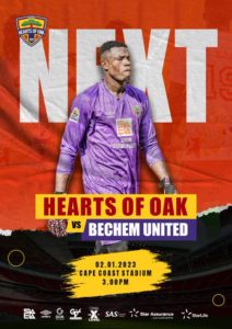 2022/23 Ghana Premier League: Week 10 Match Preview - Hearts of Oak v Bechem United