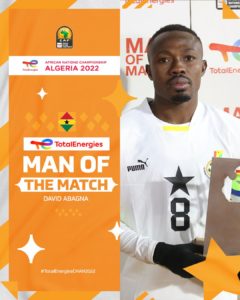 CHAN2022: Ghana midfielder David Abagna named Man of the Match after win against Sudan