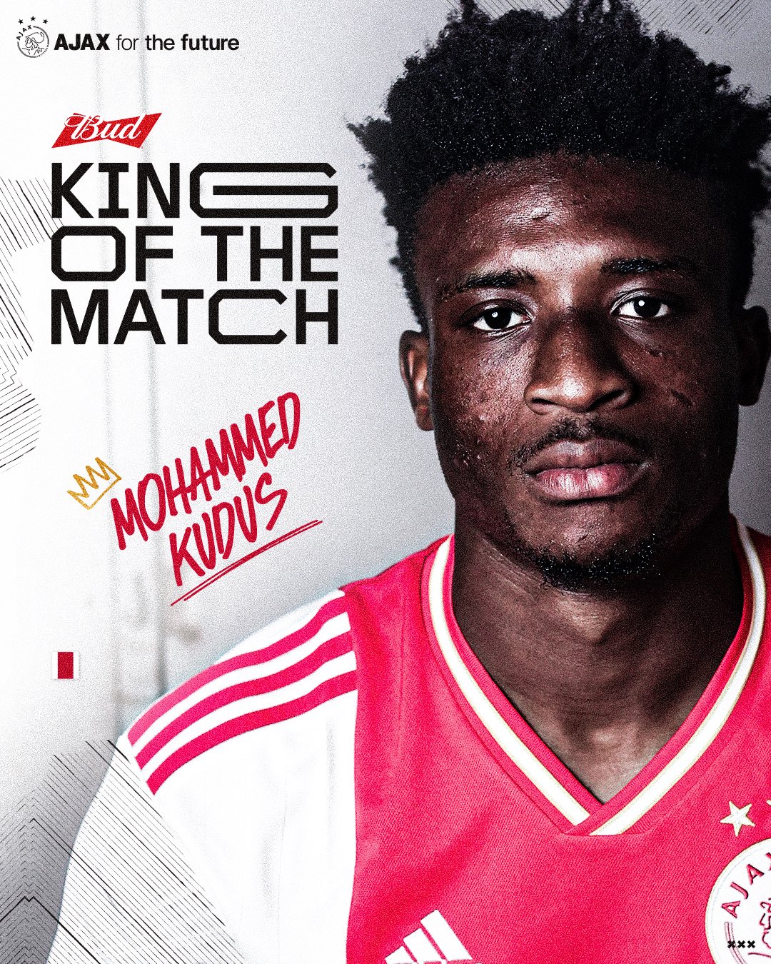 Ghana star Mohammed Kudus named ‘King of the Match’ after helping Ajax to beat Excelsior