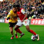 Tariqe Fosu makes first appearance for Rotherham United against Watford