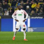 Ghanaian forward Kelvin Yeboah makes first appearance for FC Augsburg against Dortmund