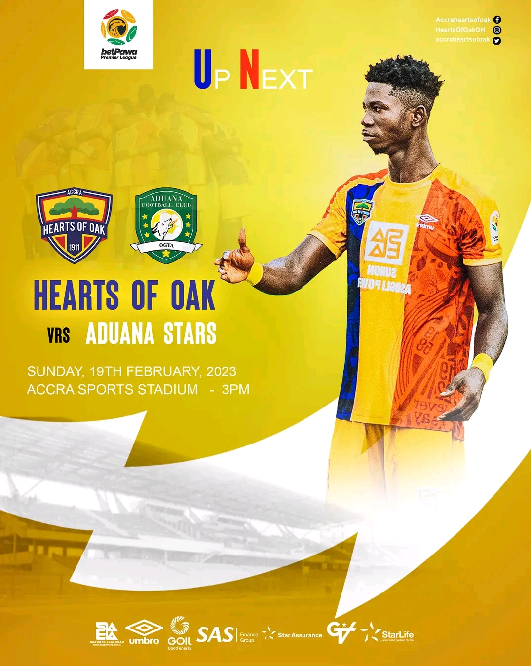 2022/23 Ghana Premier League: Week 18 Match Preview – Hearts of Oak vs Aduana Stars