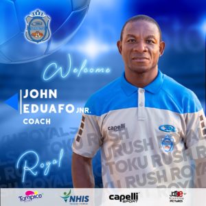 Kotoku Royals appoint John Eduafo Jnr as new coach