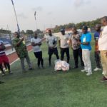 Former Black Stars midfielder Razak Pimpong donates footballs to Accra Great Olympics