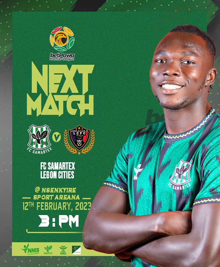 2022/23 Ghana Premier League: Week 17 Match Preview – Samartex vs Legon Cities