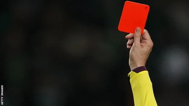 Five English Premier League games with the highest red cards