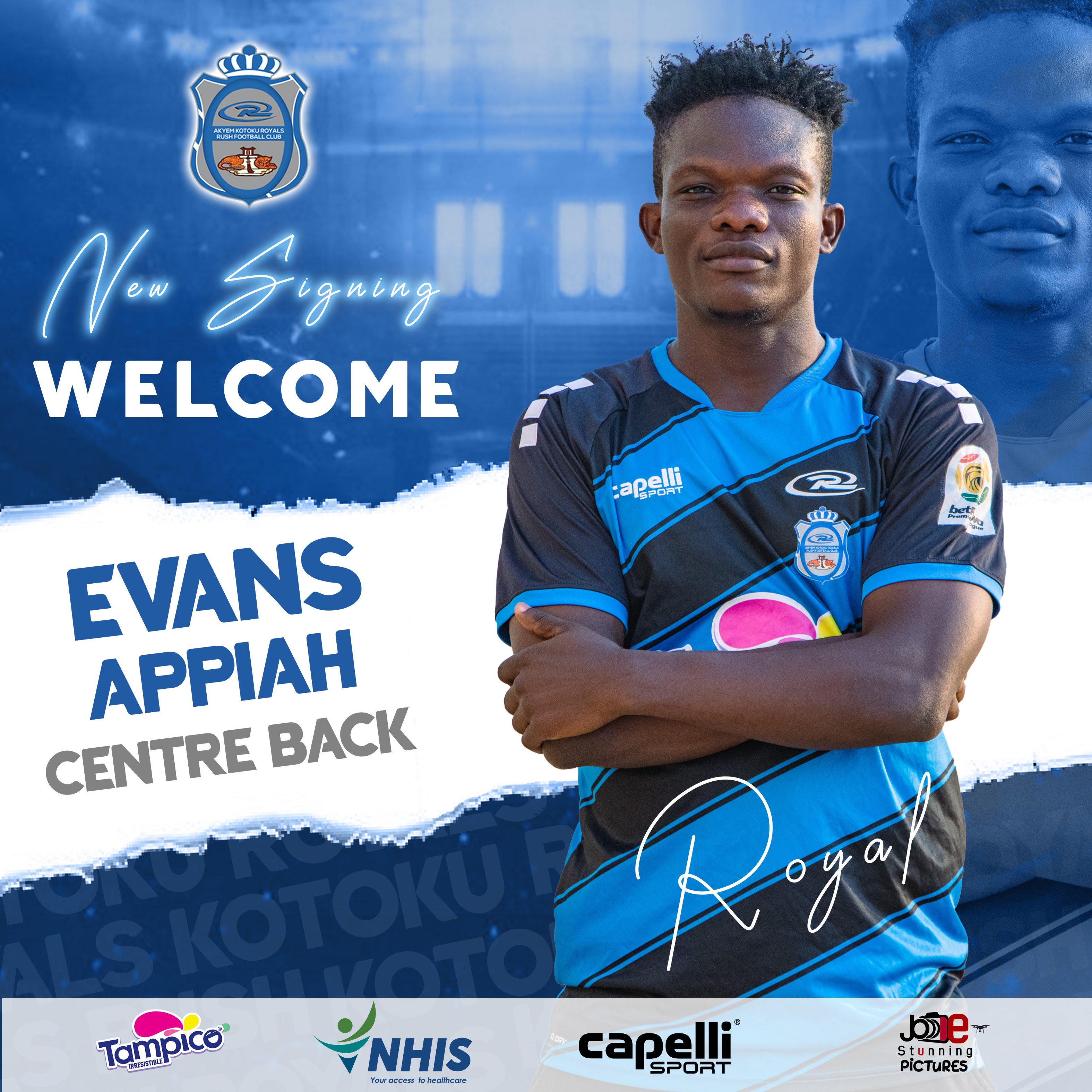 Kotoko Royals sign Evans Appiah from King Faisal to bolster squad