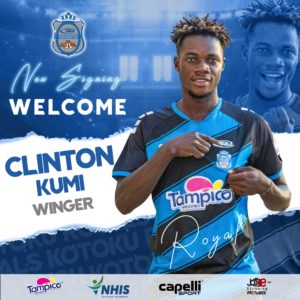 Relegation-threatened Kotoku Royals sign Elmina Sharks winger Clinton Kumi