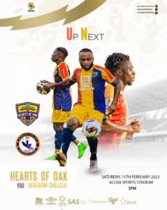 2022/23 Ghana Premier League Week 17: Accra Hearts of Oak v Berekum Chelsea preview