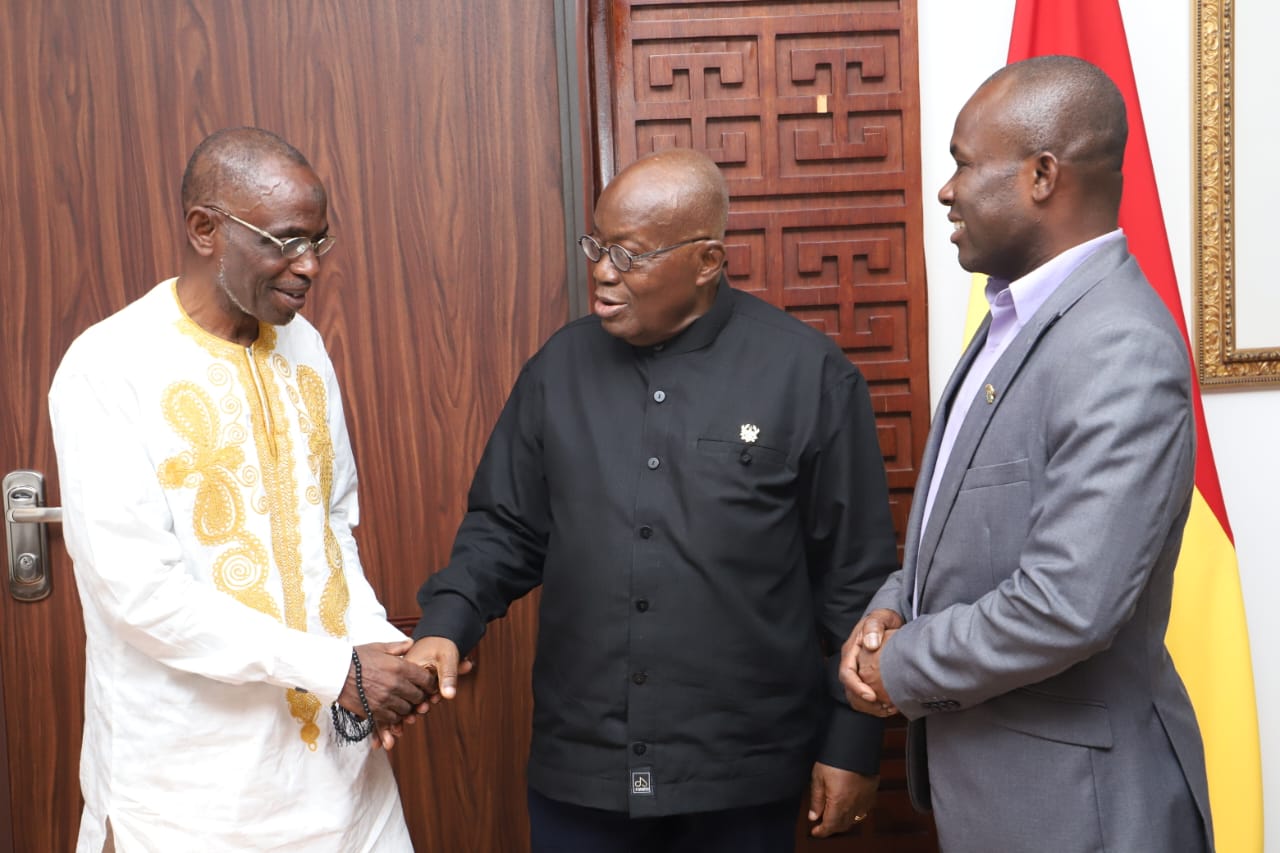 Ghana Football legend Mohammed Polo meets President Akufo-Addo