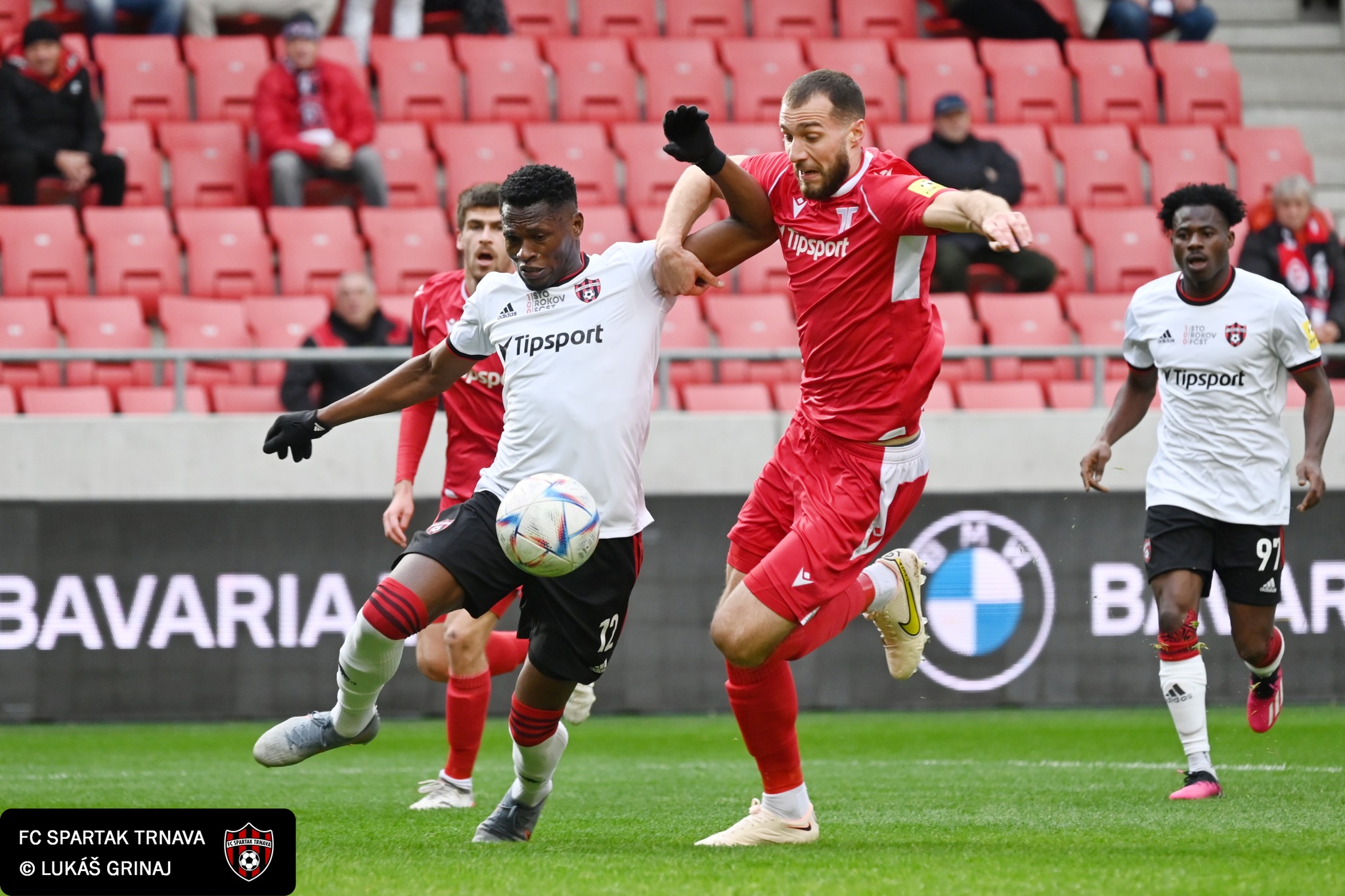 Ghana's Kelvin Ofori scores for FC Spartak Trnava against AS Trenčín