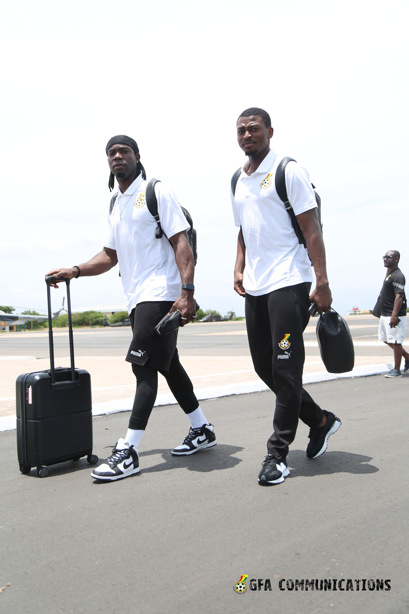 Pictures: Black Stars land in Luanda ahead of Angola game