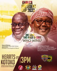 Hearts v Kotoko: President Akufo-Addo to watch Super Clash with ECOWAS chair