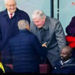 Black Stars coach Chris Hughton and assistant George Boateng spotted at Arsenal v Bournemouth game