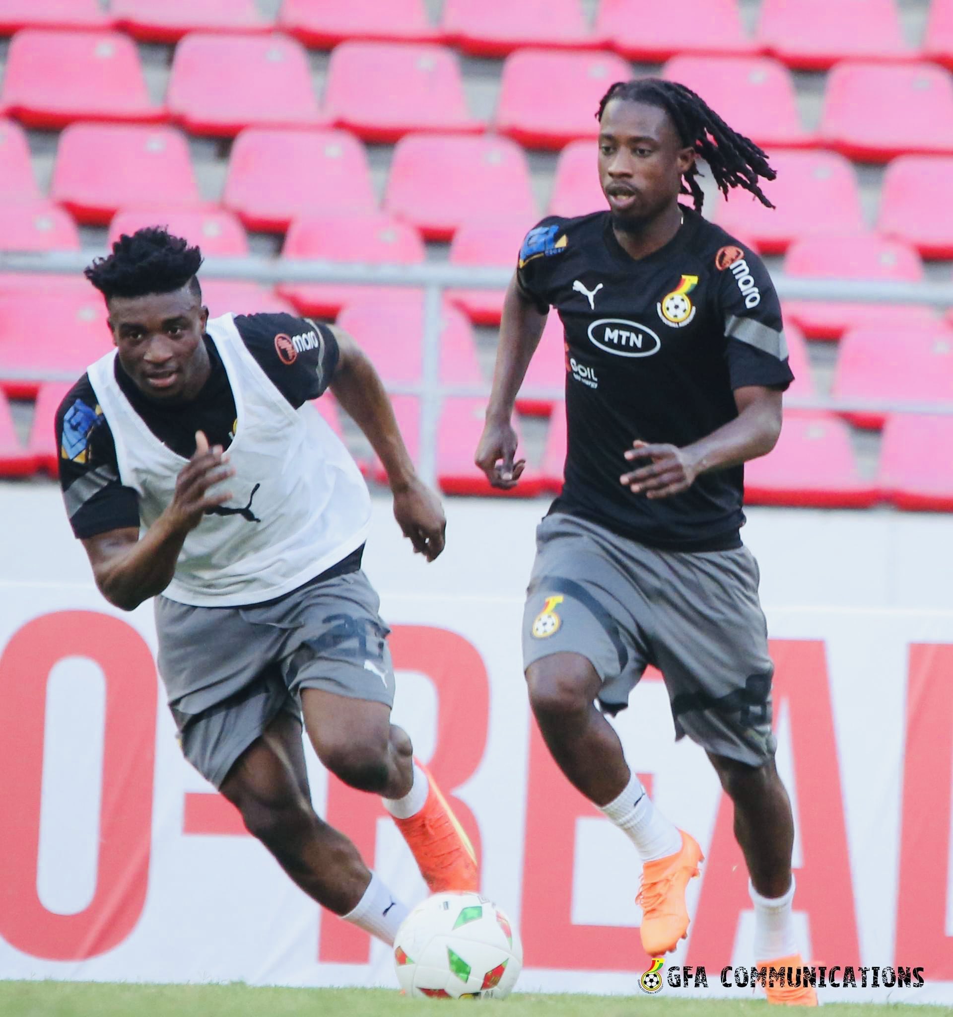 PHOTOS: Black Stars train at Estádio 11 de Novembro ahead of Angola return leg tomorrow