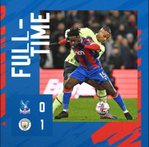Jordan Ayew and Jeffery Schlupp feature in Crystal Palace home defeat to Man City