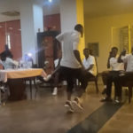 Black Stars newboy Patrick Kpozo shows off crazy dance moves during initiation [VIDEO]
