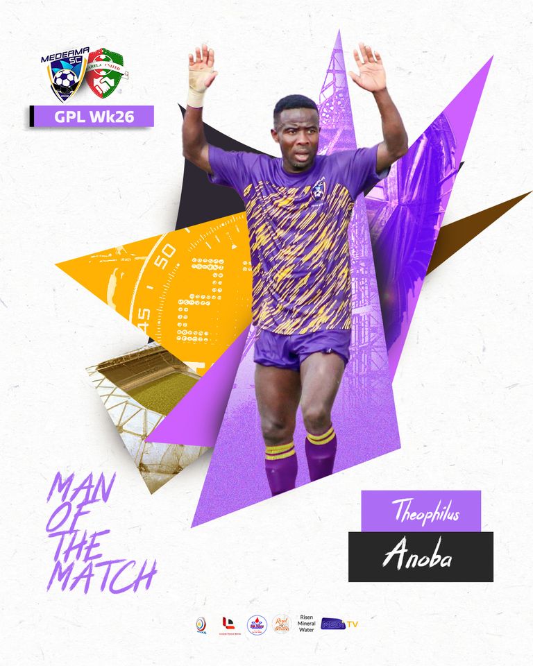 Theophilus Anoba named man of the match in Medeama's win against Karela United