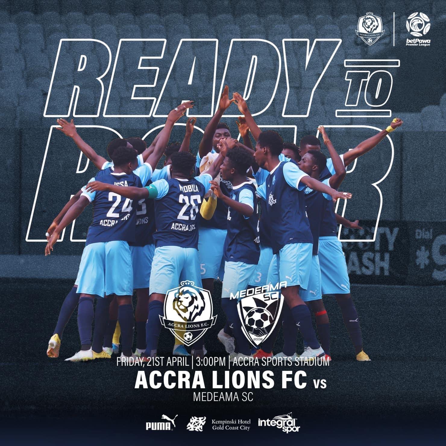 2022/23 Ghana Premier League Week 27: Accra Lions v Medeama SC preview