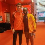 Ghana's Frank Acheampong meets former Chelsea attacker Oscar