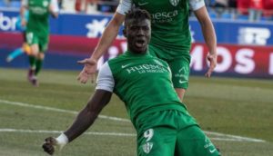 Ghanaian striker Samuel Obeng on target for Huesca in 1-1 draw against Tenerife