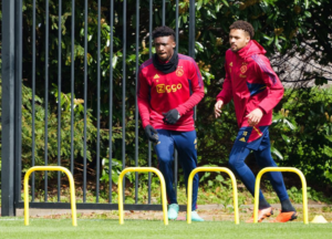 Kudus Mohammed resumes training with Ajax teammates after recovering from injury
