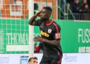 Ghanaian striker Prince-Osei Owusu nets consolation goal for Regensburg in 2-1 defeat at Sandhausen