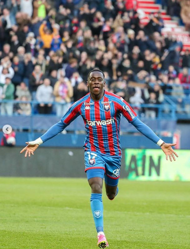 Ghanaian forward Godson Kyeremeh expresses disappointment with his goals record last season at Caen