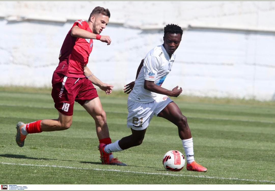 Ghana's Hagan Frimpong features in Ilioupolis goalless draw with PAE Chania