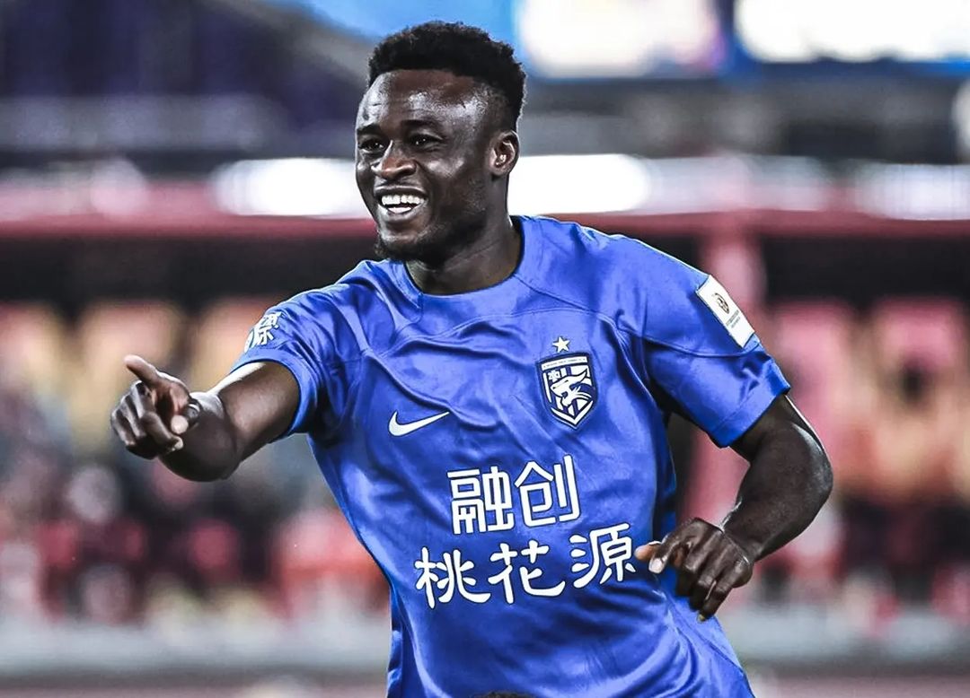 Abdul Aziz Yakubu scores first goal in Chinese Super League for Wuhan Three Towns against Henan Songshan