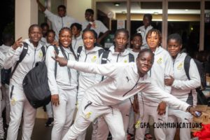PHOTOS: Black Princesses arrive in Kumasi for WAFU B U20 Girls tournament