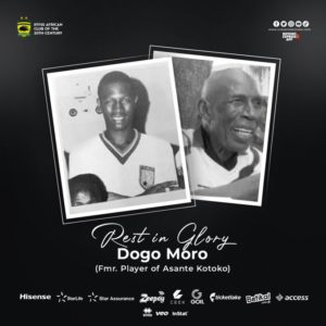 Asante Kotoko saddened by the death of legendary Dogo Moro