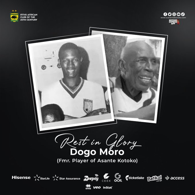 Asante Kotoko saddened by the death of legendary Dogo Moro
