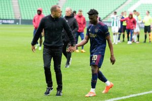 Ajax manager John Heitinga commends Mohammed Kudus and teammates after narrow win over Groningen