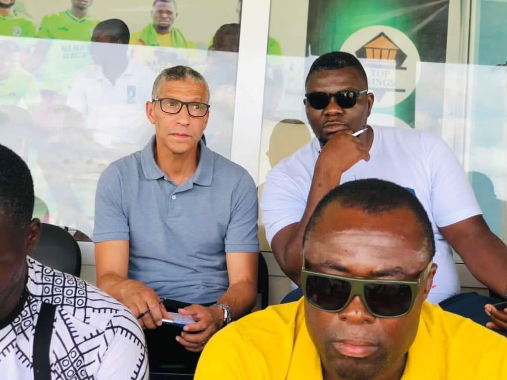 Black Stars coach Chris Hughton watches GPL game between Bechem United and Berekum Chelsea