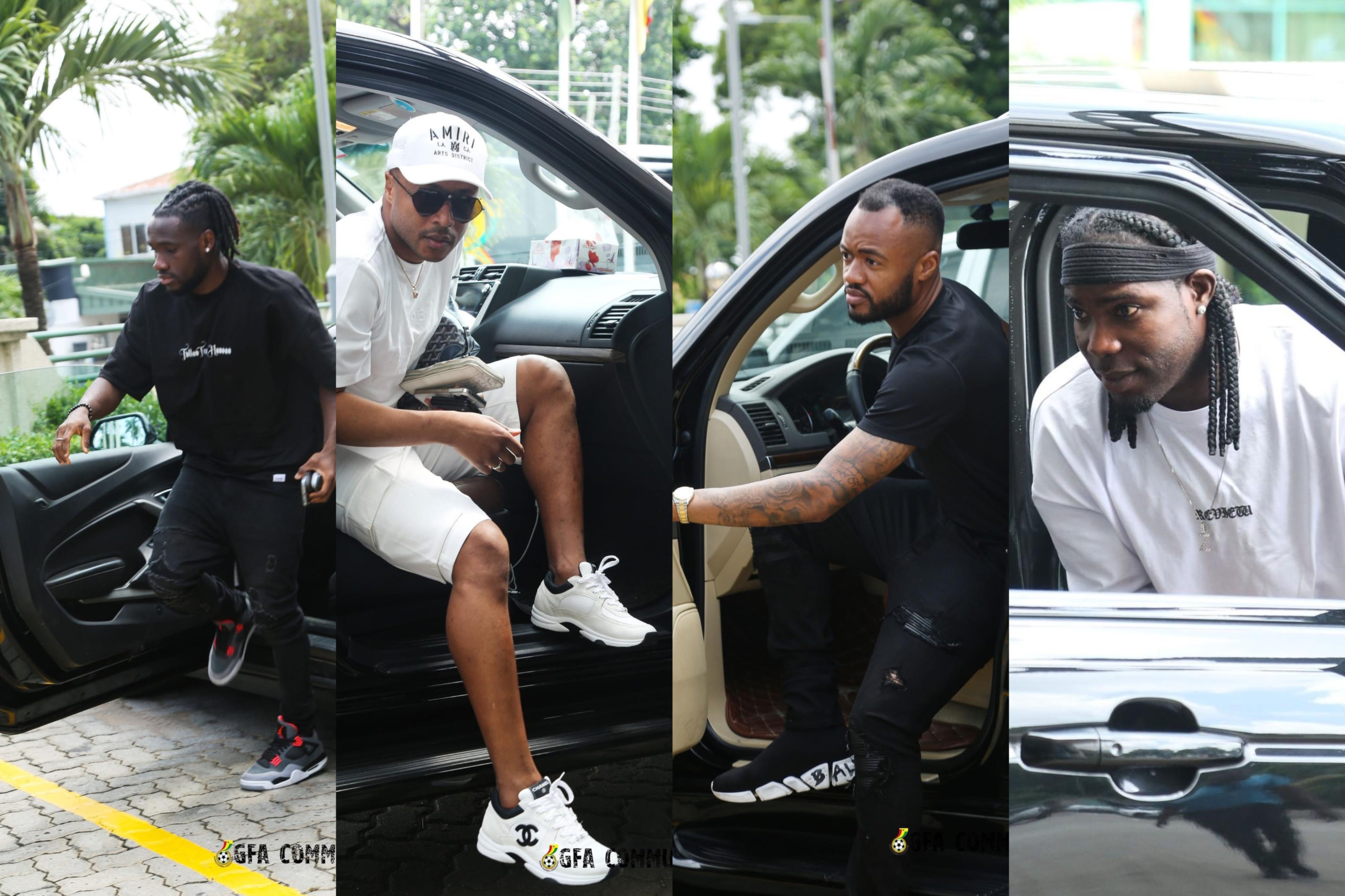 PHOTOS: See how Black Stars arrived in camp with flashy cars to begin preparations for Madagascar game
