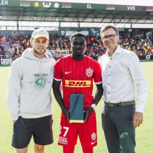 Ghanaian youngster Ernest Nuamah wins Young Player of the Season award in Denmark