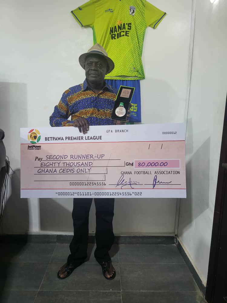 2022/23 Ghana Premier League: Bechem Utd receives GHS80k from GFA as prize for third-place finish