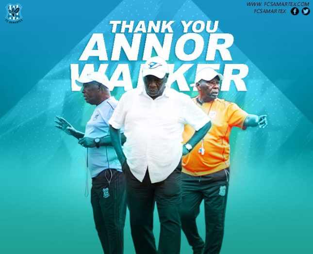 OFFICIAL: FC Samartex 1996 and Annor Walker mutually part ways after just a season