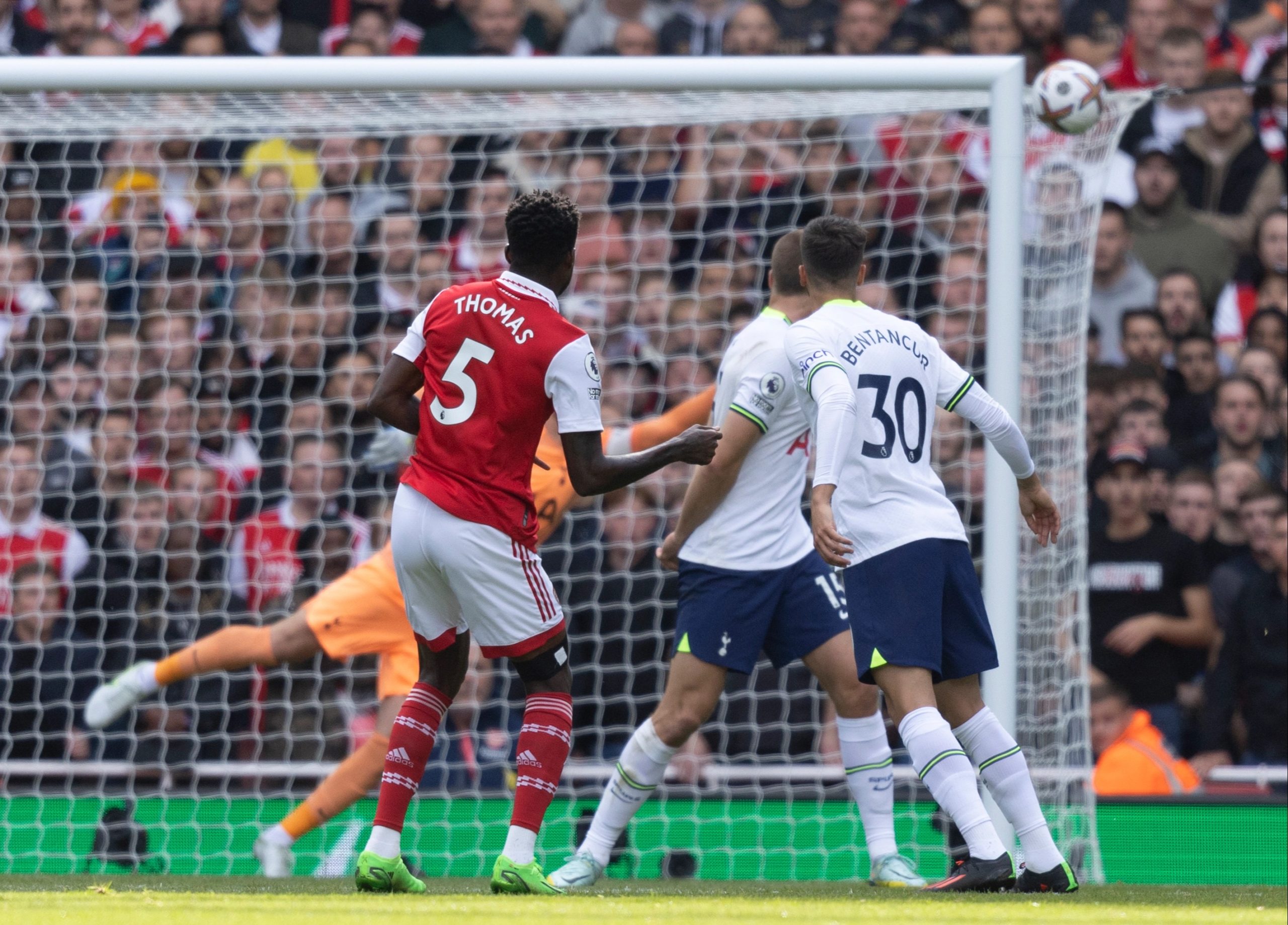 Thomas Partey's incredible goal against Tottenham named Arsenal's second best goal of the season