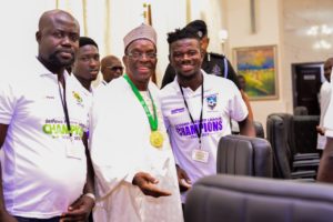 Alban Bagbin charges government to invest more in football after Medeama SC visit