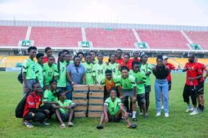 Berry Ladies CEO Gifty Oware-Mensah donates to Black Queens ahead of Guinea clash