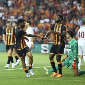 Ghana forward Benjamin Tetteh scores in Hull City’s preseason friendly win over Galatasaray