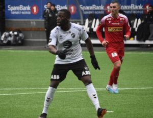 Ghanaian midfielder Solomon Owusu sees red in Odds Ballklubb defeat to Rosenborg