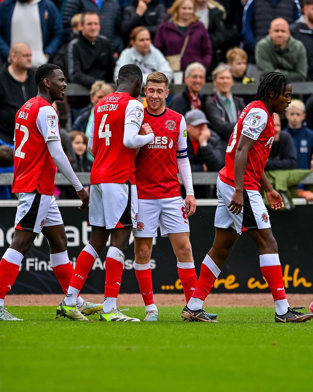 Brendan Sarpong-Wiredu scores for Fleetwood Town against Carlisle United