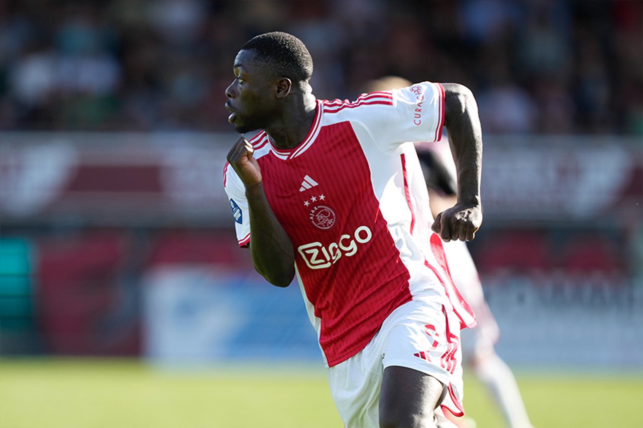 Brian Brobbey scores for Ajax against Excelsior