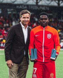 Ghanaian sensation Ernest Nuamah bags two awards for July after explosive display in Danish top-flight