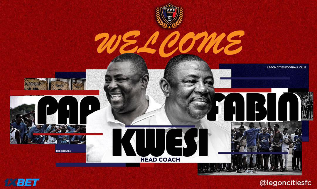 Legon Cities to unveil Paa Kwesi Fabin as new head coach on Tuesday